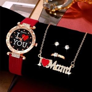 Beautiful watch and necklace Set New